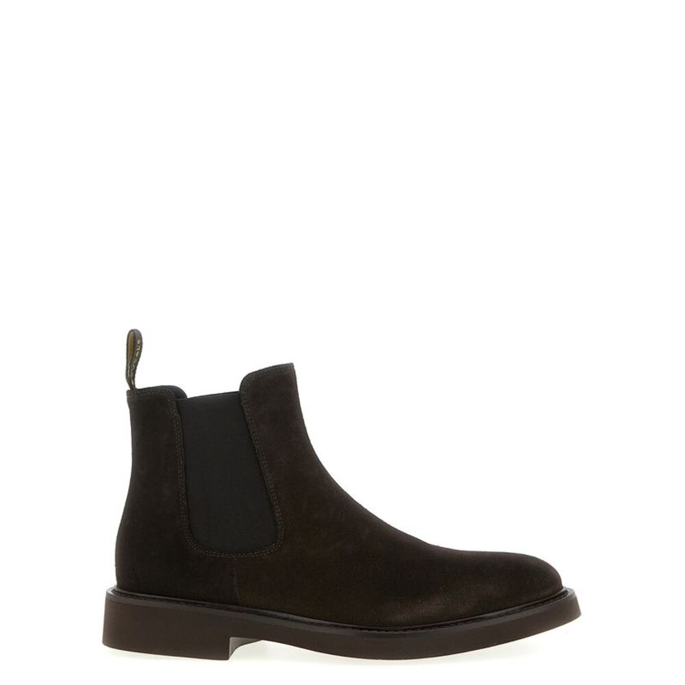 Doucal's Brown Calfskin Chelsea Men's Boots